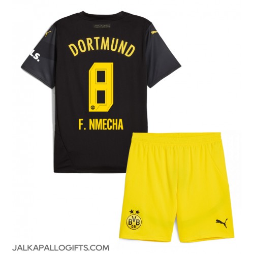 Borussia Dortmund Felix Nmecha #8 Vieras Peliasu Lasten 2024-25 Lyhythihainen (+ Lyhyet housut)